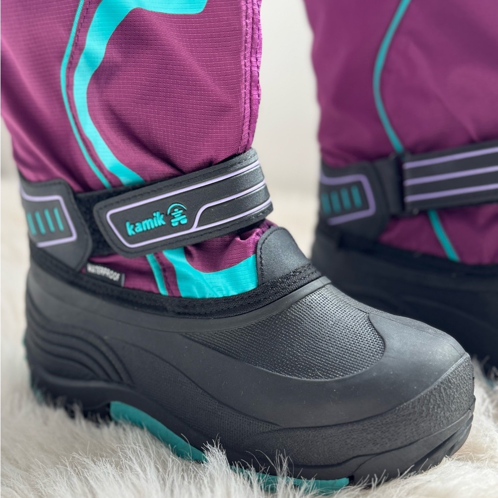 Kamik Kids' Purple and Black Winter Boots